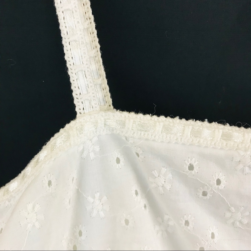 Liz Claiborne I Vintage 90s Slip Dress I White - Picture 4 of 8